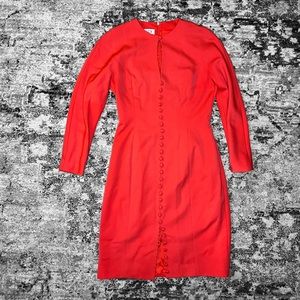 Vintage Coral Tahari dress